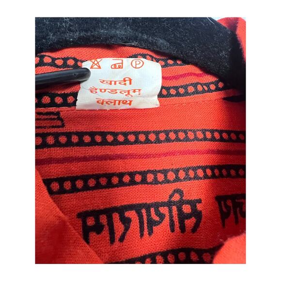 Men Kurta Handmade Casual Short Sleeve Shirt Size XXL T-Shirt Indian Bollywood - Picture 3 of 6